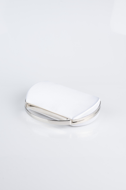 Silver Satin Night Bag V351