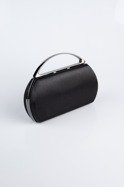 Black Satin Night Bag V351
