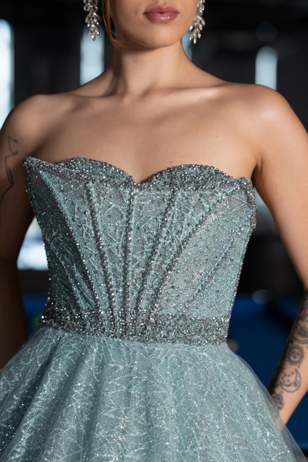 Long Mint Evening Dress ABU5265