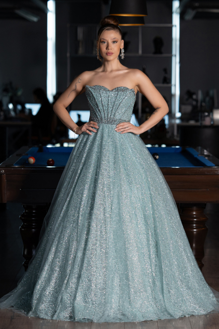 Long Mint Evening Dress ABU5265