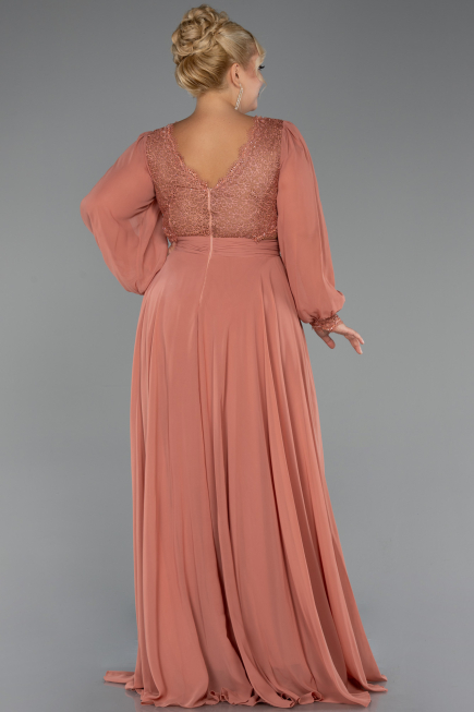 Long Onion Skin Chiffon Formal Plus Size Dress ABU5276