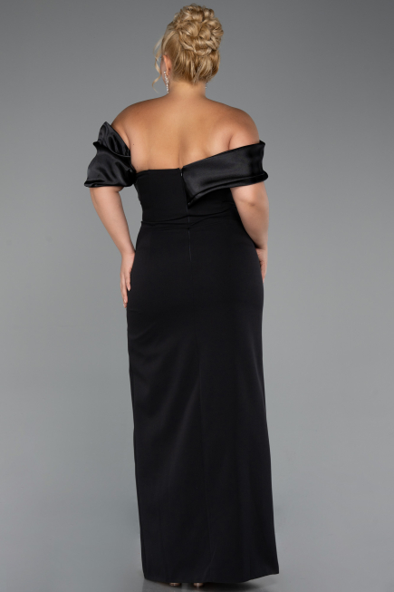 Long Black Formal Plus Size Dress ABU5047