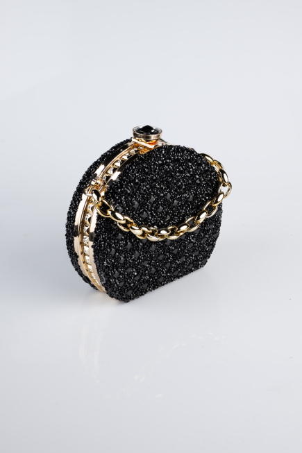 Black-Gold Stony Night Bag SH854
