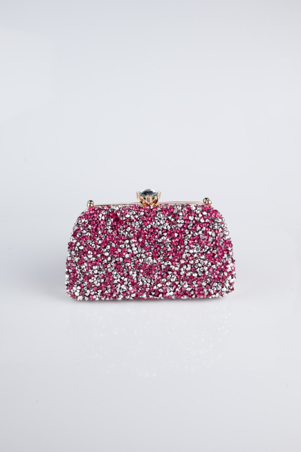 Fuchsia Satin Night Bag SH849