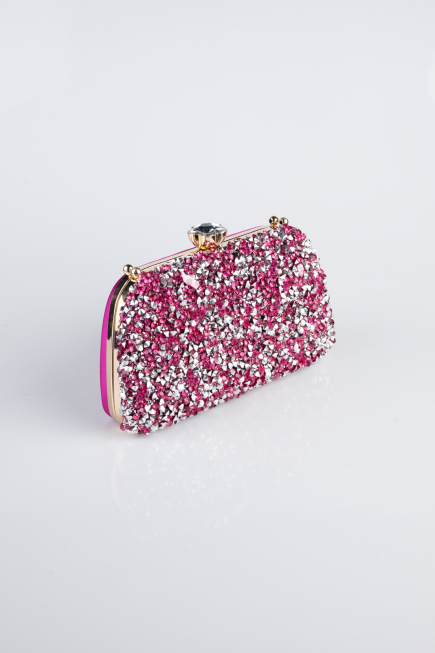 Fuchsia Satin Night Bag SH849