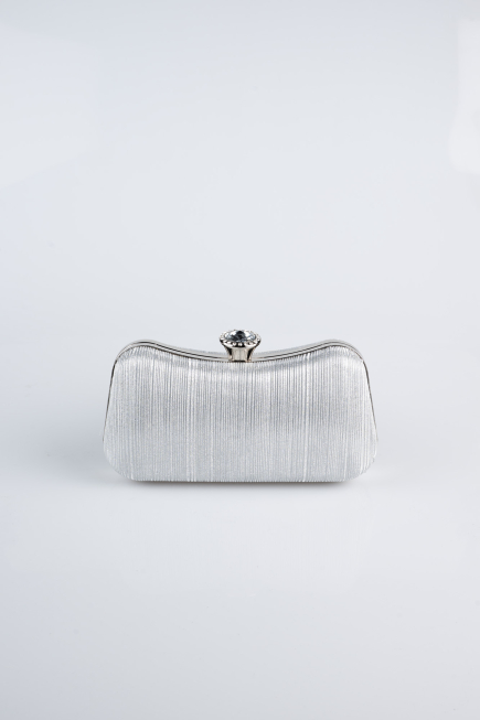 Silver Laser Cut Night Bag SH855