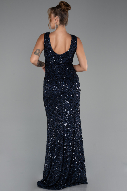 Long Navy Blue Evening Dress ABU5281