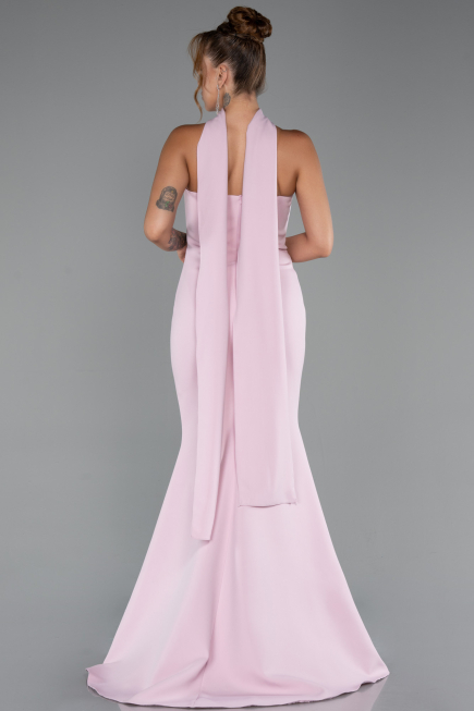 Long Powder Color Mermaid Evening Gown ABU5282