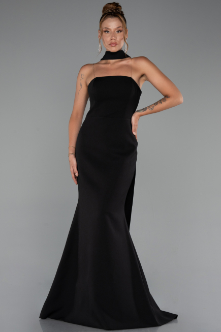 Long Black Mermaid Evening Gown ABU5282