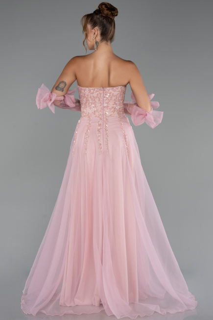 Long Powder Color Evening Dress ABU5291