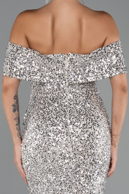 Midi Beige Party Dress ABK2440