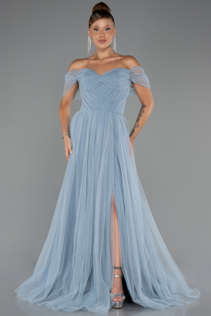 Long Light Blue Evening Dress ABU5302
