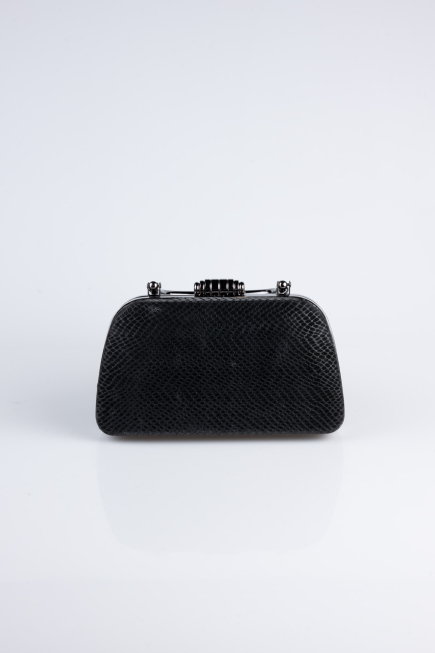 Black Patterned Night Bag SH839