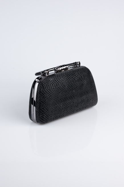 Black Patterned Night Bag SH839