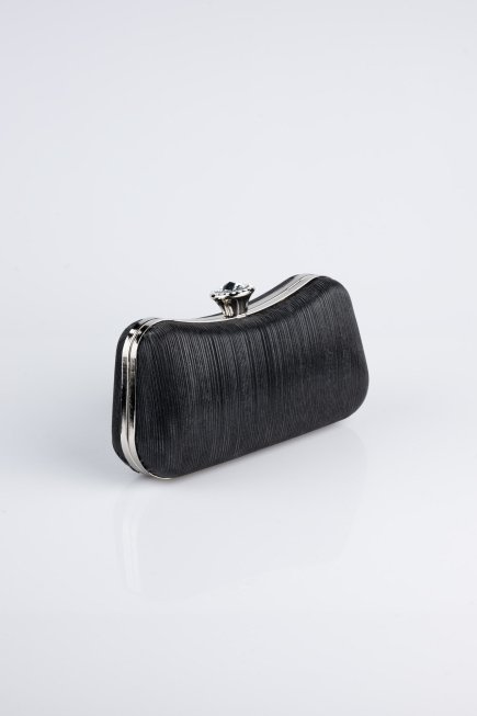 Black Laser Cut Night Bag SH855