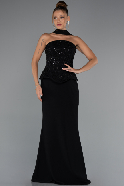 Long Black Evening Dress ABU5320