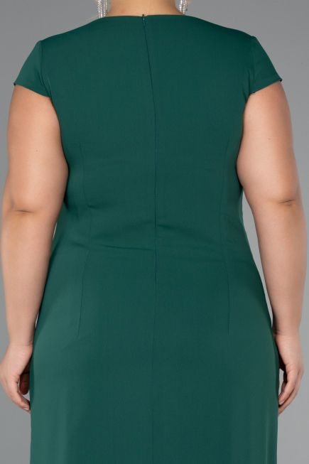 Midi Green Plus Size Cocktail Dress ABK2445