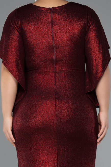 Long Burgundy Plus Size Evening Dress ABU3280