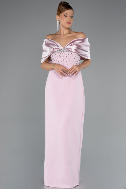 Long Powder Color Evening Dress ABU5352