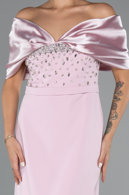 Long Powder Color Evening Dress ABU5352