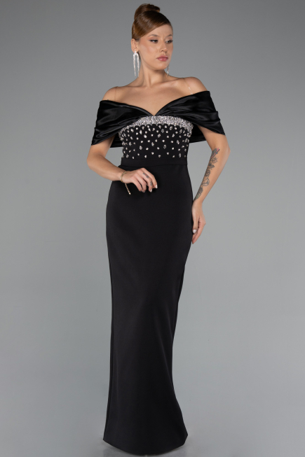 Long Black Evening Dress ABU5352