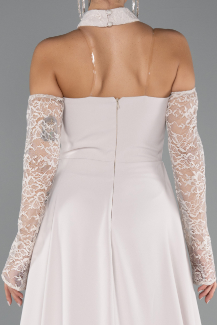 Long Beige Evening Dress ABU5355