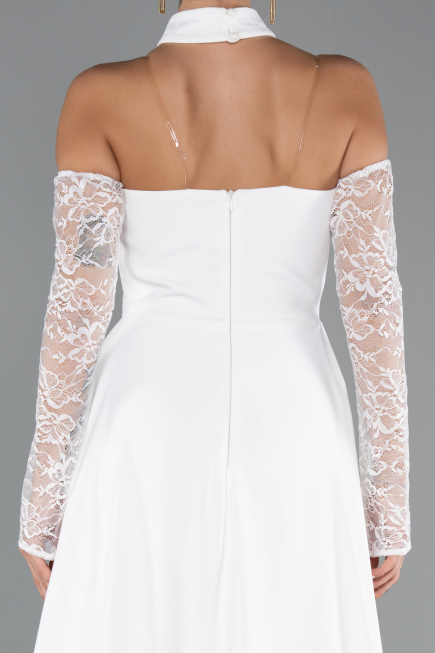 Long White Evening Dress ABU5355