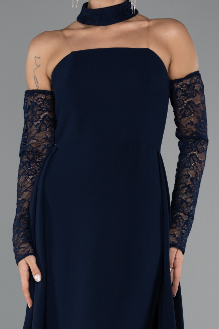 Long Navy Blue Evening Dress ABU5355