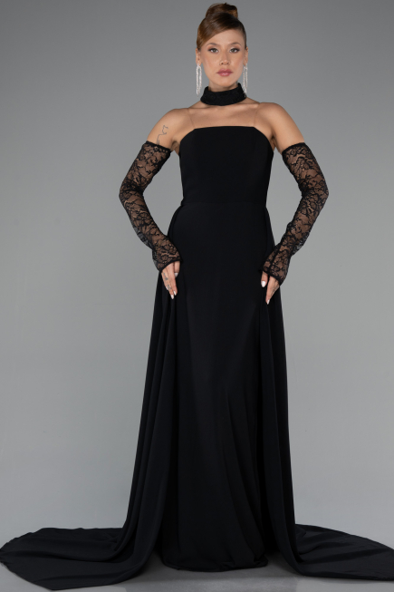Long Black Evening Dress ABU5355