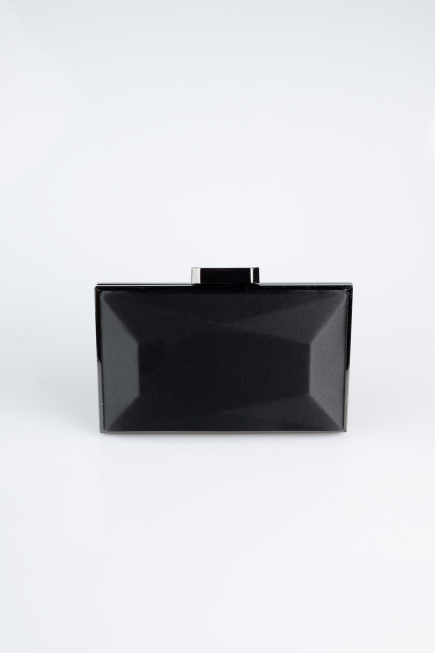 Black Satin Night Bag V740