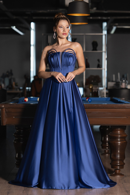 Parlement Long Satin Prom Gown ABU5105