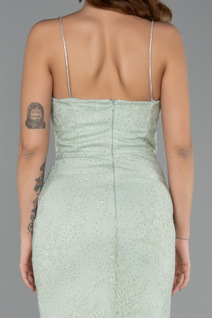 Long Mint Dantelle Evening Dress ABU5407