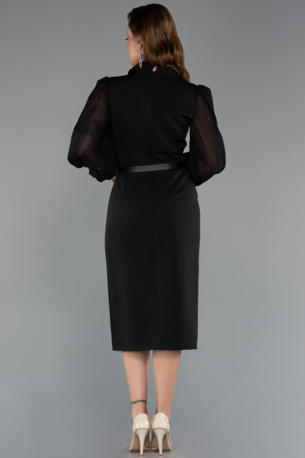 Midi Black Cocktail Dress ABK2462