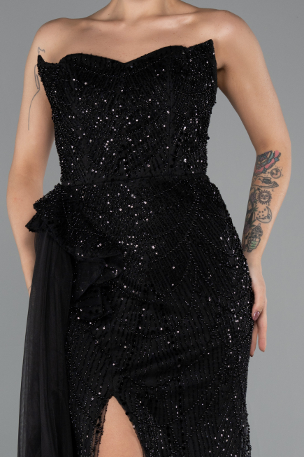 Long Black Evening Dress ABU5425