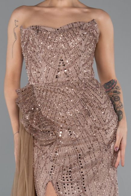 Long Mink Evening Dress ABU5425