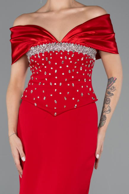 Long Red Evening Dress ABU5440