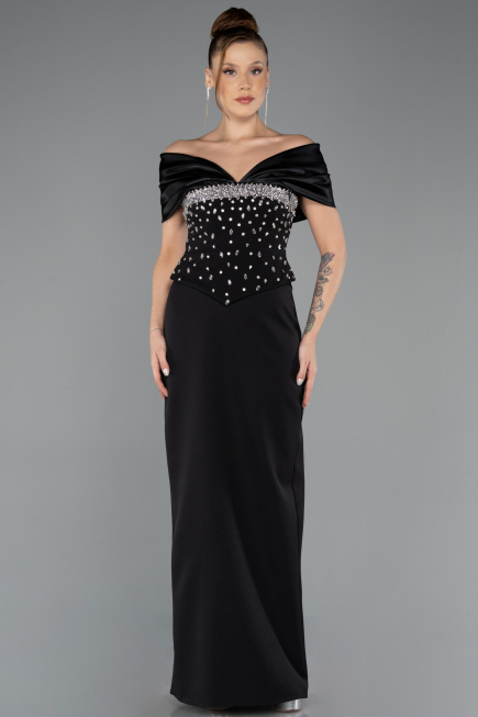 Long Black Evening Dress ABU5440