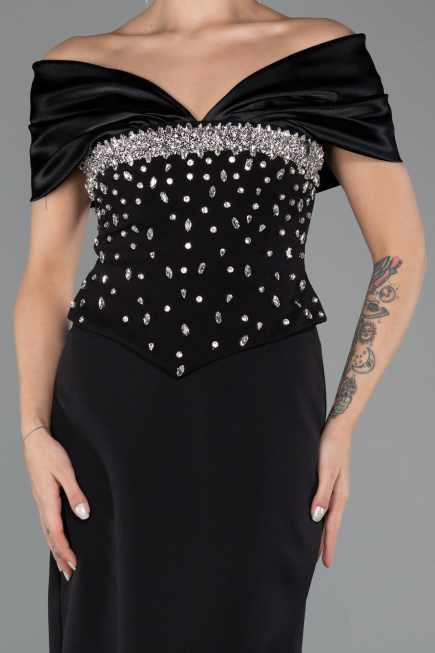 Long Black Evening Dress ABU5440