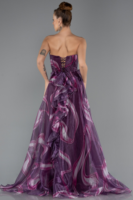 Long Plum Prom Gown ABU5441