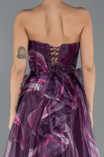 Long Plum Prom Gown ABU5441