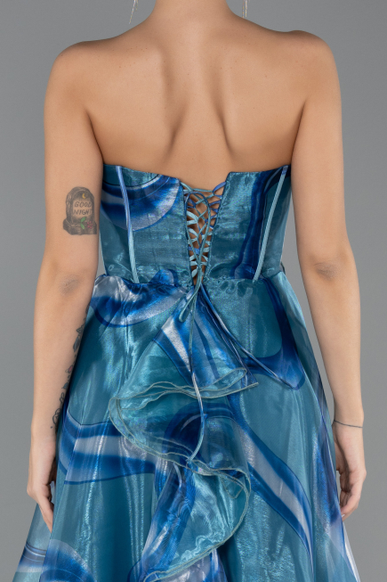 Long Oil Green Prom Gown ABU5441