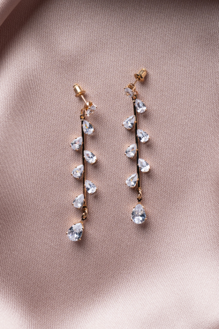 Gold-Rose Earring UK927