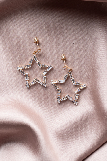 Gold-Rose Earring UK928