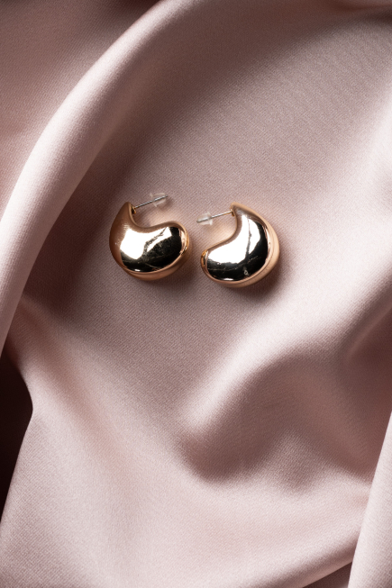 Gold-Rose Earring UK943