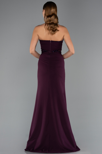 Long Dark Purple Evening Dress ABU5476