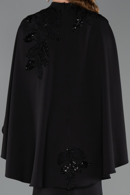Long Black Mermaid Evening Gown ABU5485