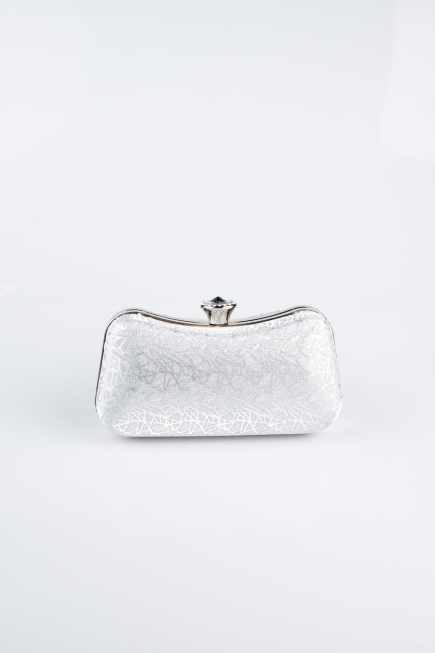Silver Patterned Night Bag SH855