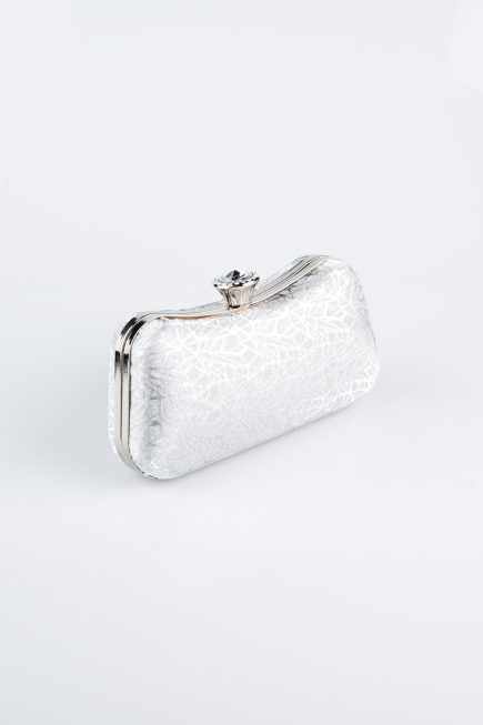 Silver Patterned Night Bag SH855