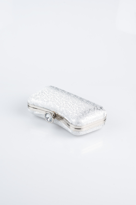 Silver Patterned Night Bag SH855