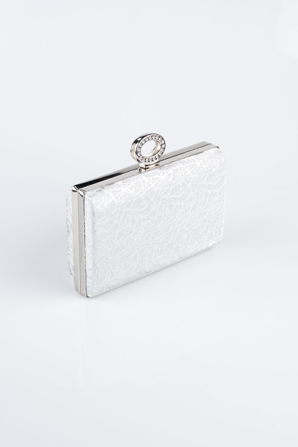 Silver Patterned Night Bag SH858